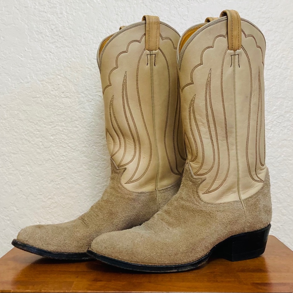 Tony Lama 13” Roughout Western Boots